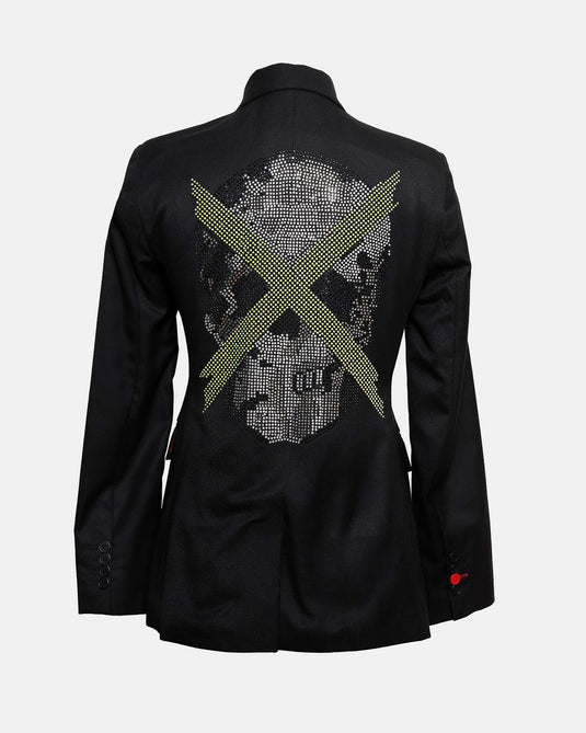 Blazer Calaca X Amarillo Pedreria