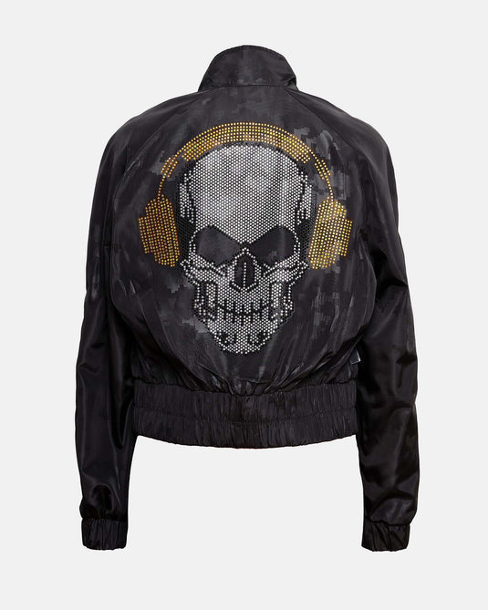 Bomber Calaca Audífonos Pedreria