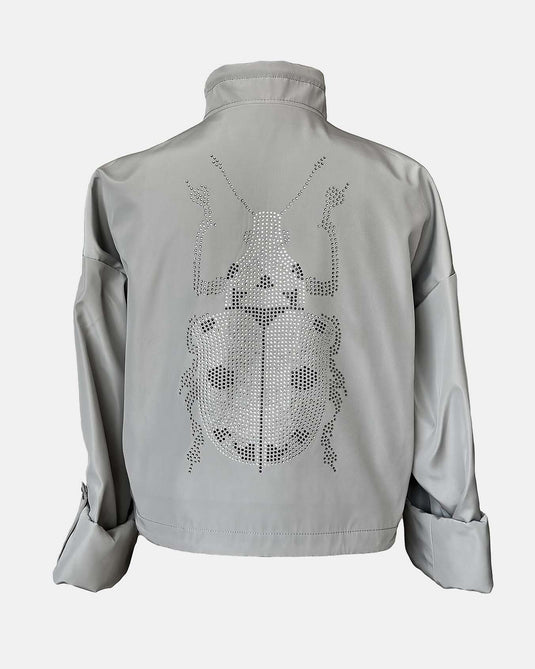 Chamarra Bug Negro Pedrería