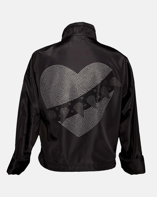 Chamarra Corazón Punk Pedrería